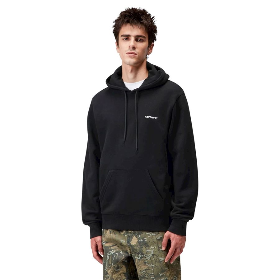 Hooded Script Embroidery Sweatshirt felpa con cappuccio da uomo Carhartt WIP | I0353920D2XX